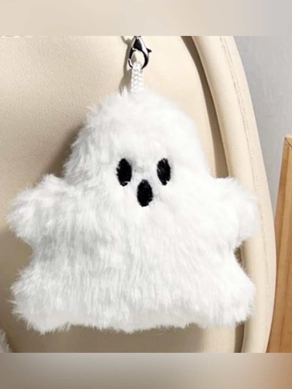 Plush White Ghost Bag charm/ Keychain